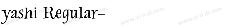 yashi Regular字体转换